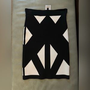 BCBG Pavel Skirt Black white XS